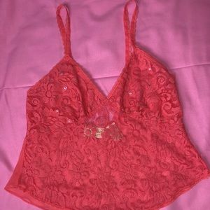 Victoria secret Y2K lace tank top